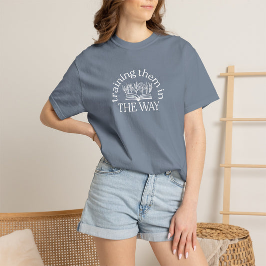 Trained Up Adult T-Shirt — Blue Jean
