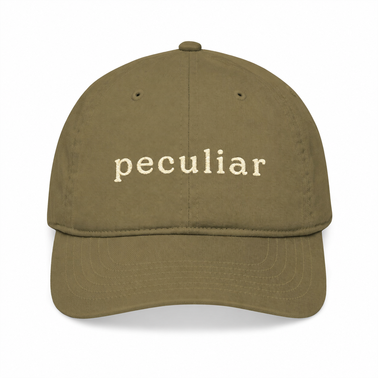 Organic Baseball Hat "peculiar" — Green