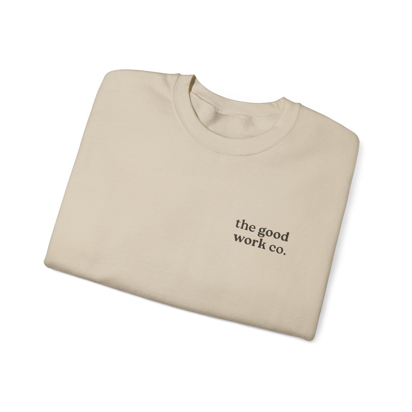 Love YHVH Crewneck — Sand/Cocoa