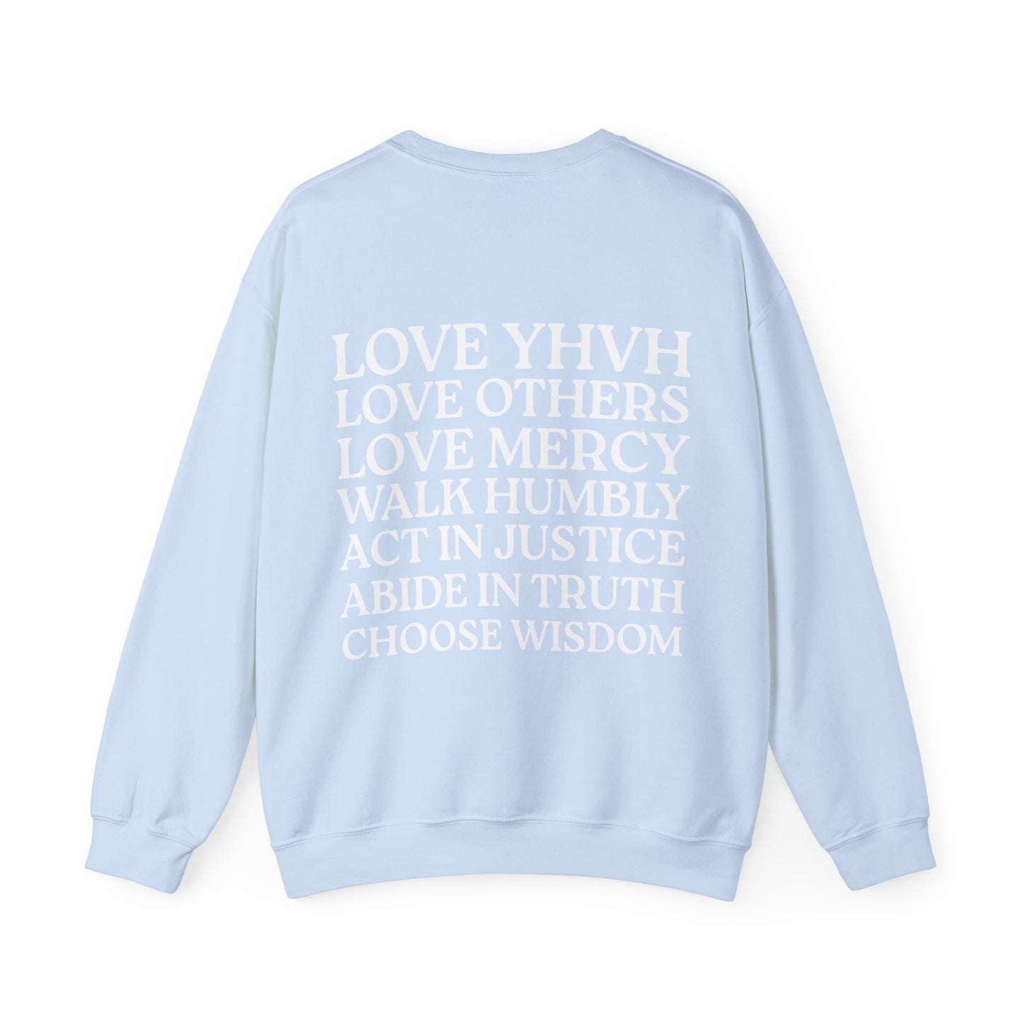 Love YHVH Crewneck Sweatshirt — White