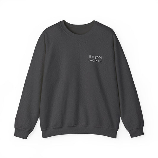 Love YHVH Crewneck — Dark Heather