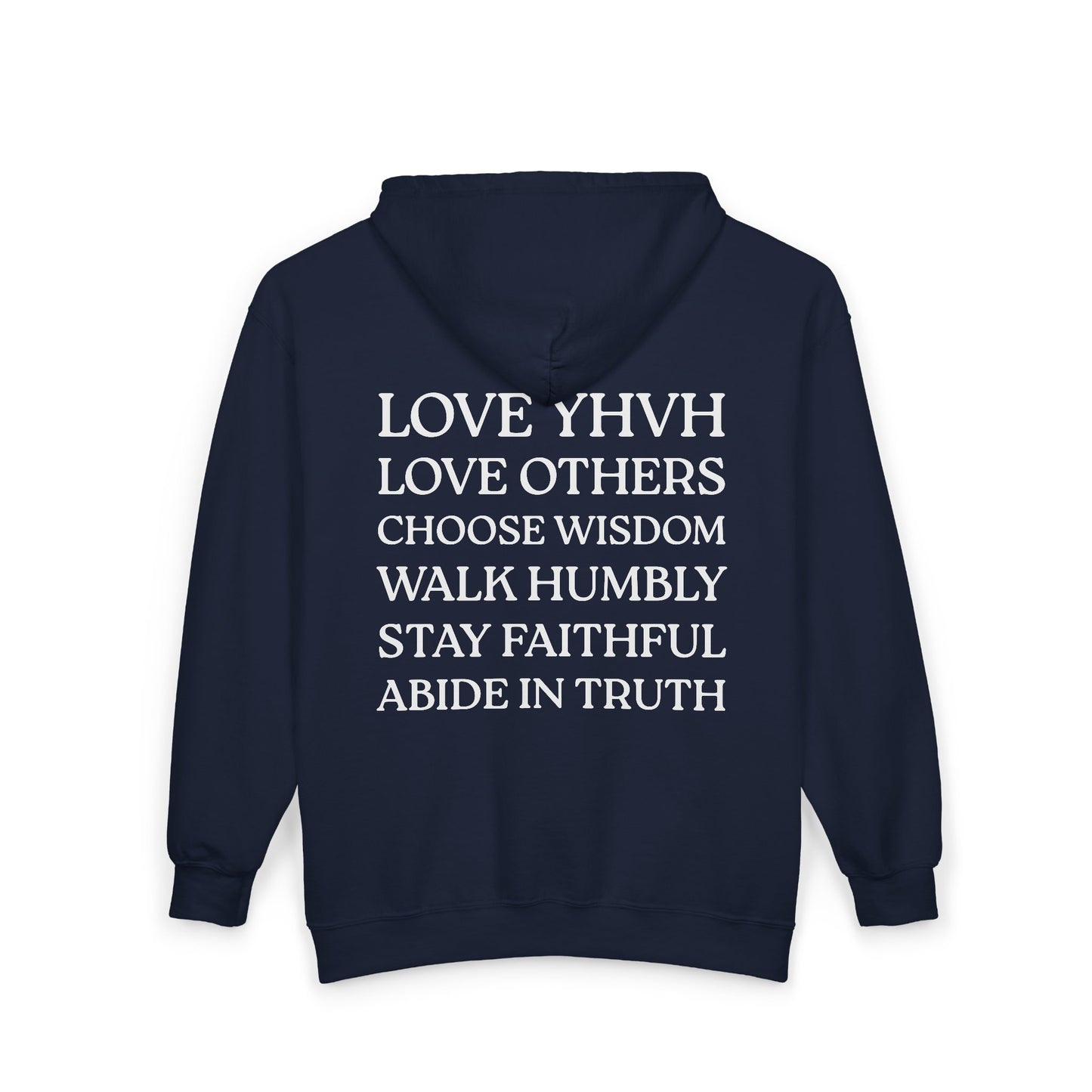 Love YHVH Unisex Zip Hoodie