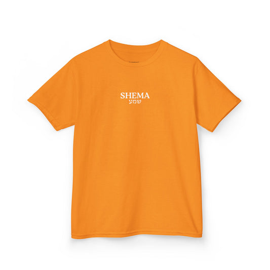 Kids Shema T-Shirt — Orange