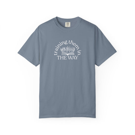 Trained Up Adult T-Shirt — Blue Jean