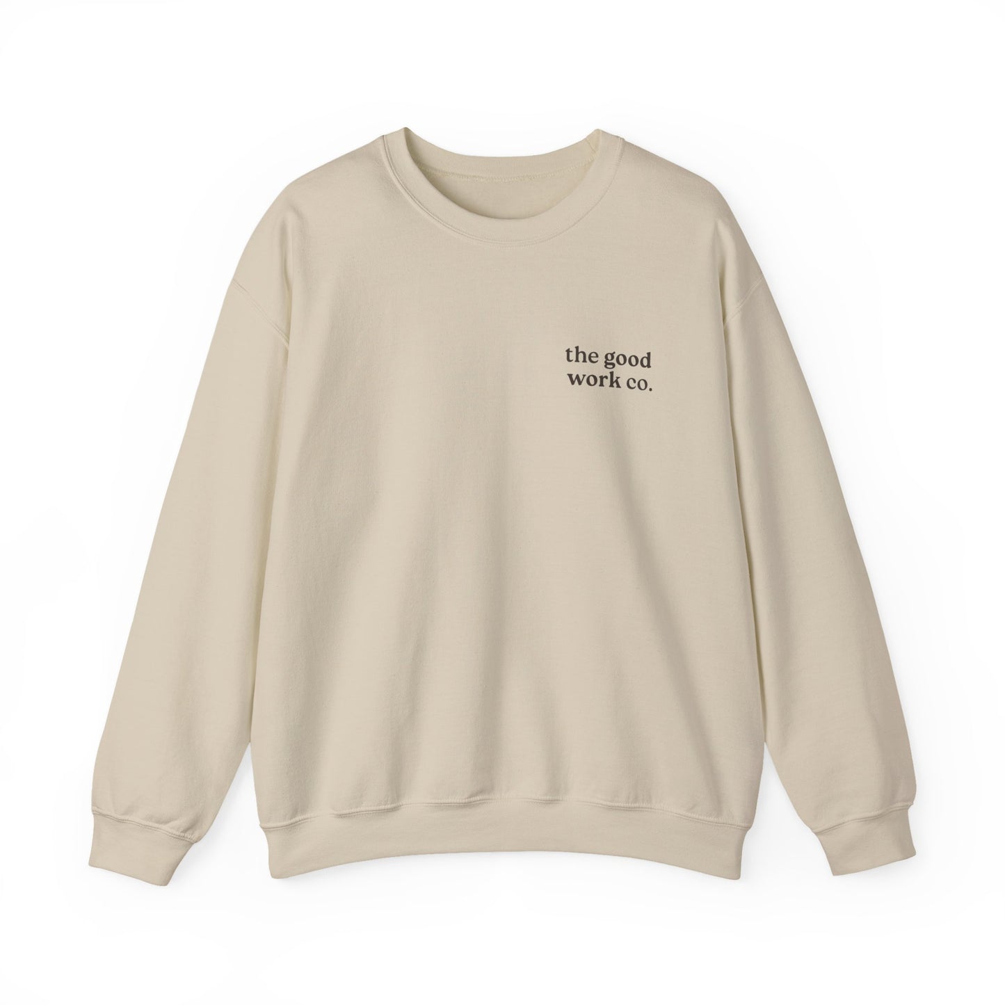 Love YHVH Crewneck — Sand/Cocoa