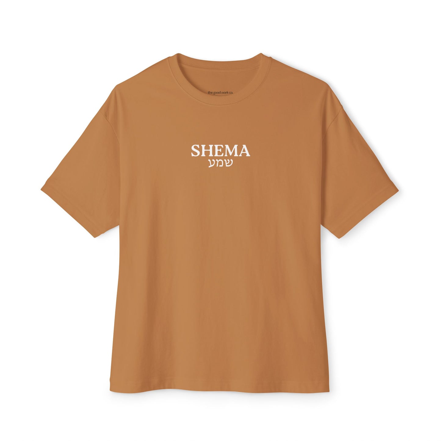 Shema Oversized Adult Tee — Toast