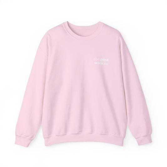 Love YHVH Crewneck Sweatshirt — Pink