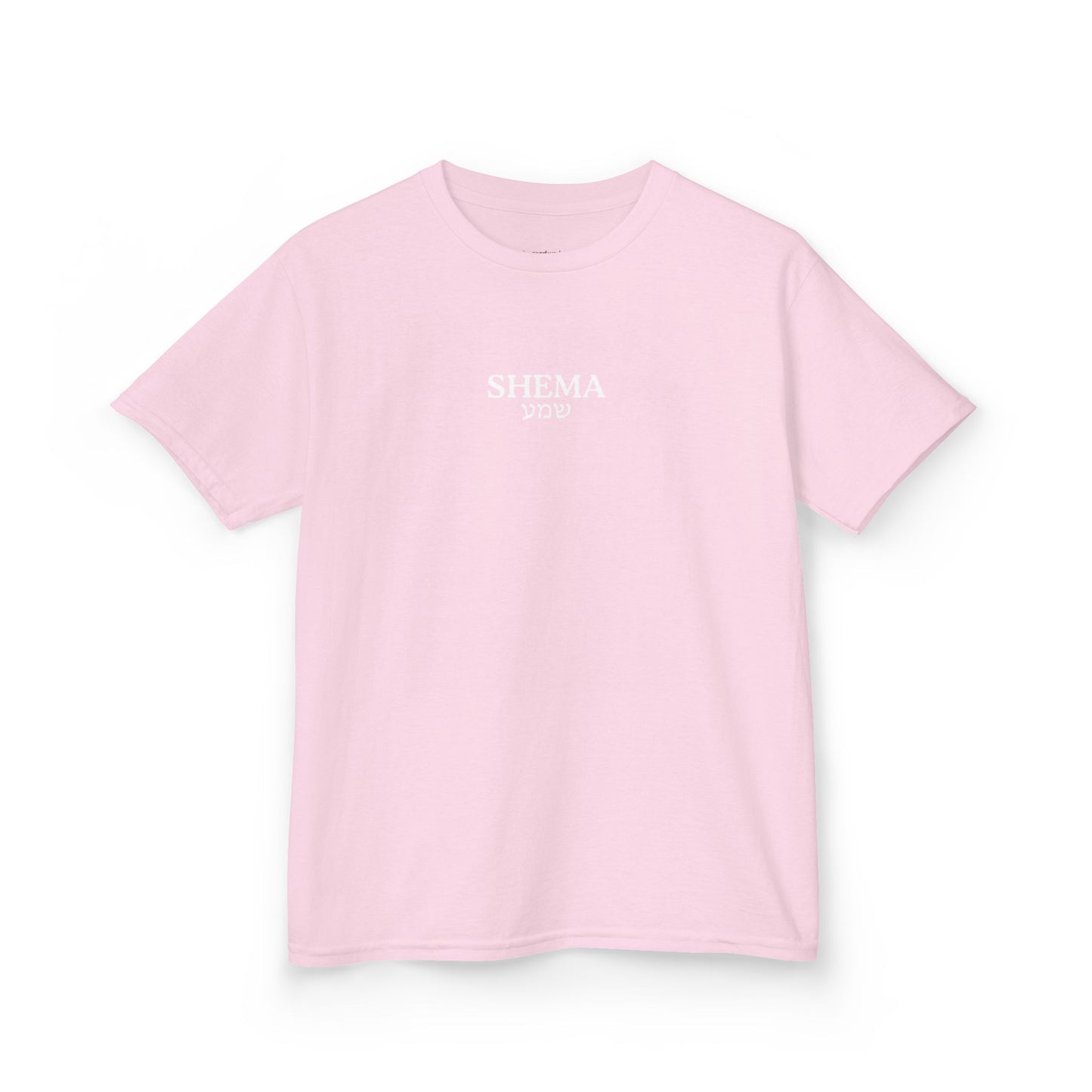 Kids Shema T-Shirt — Light Pink