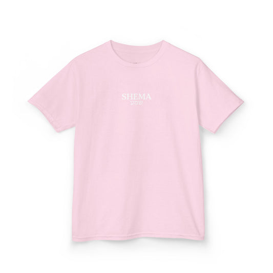 Kids Shema T-Shirt — Light Pink