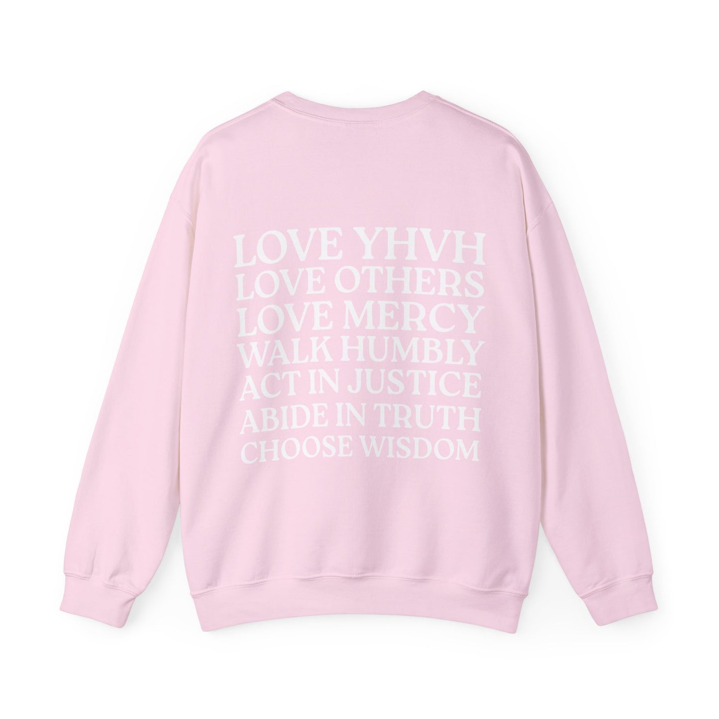 Love YHVH Crewneck Sweatshirt — White