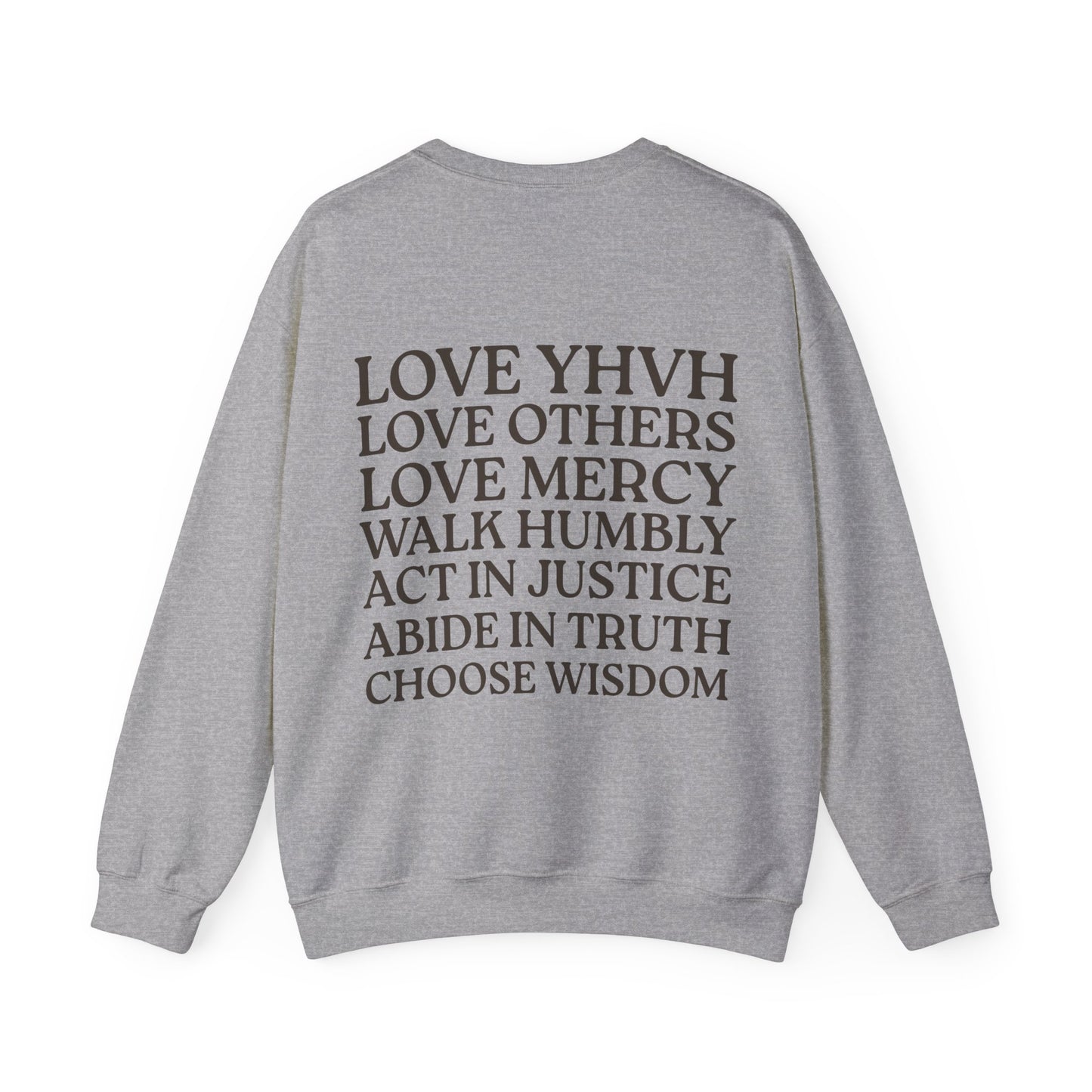 Love YHVH Crewneck — Grey