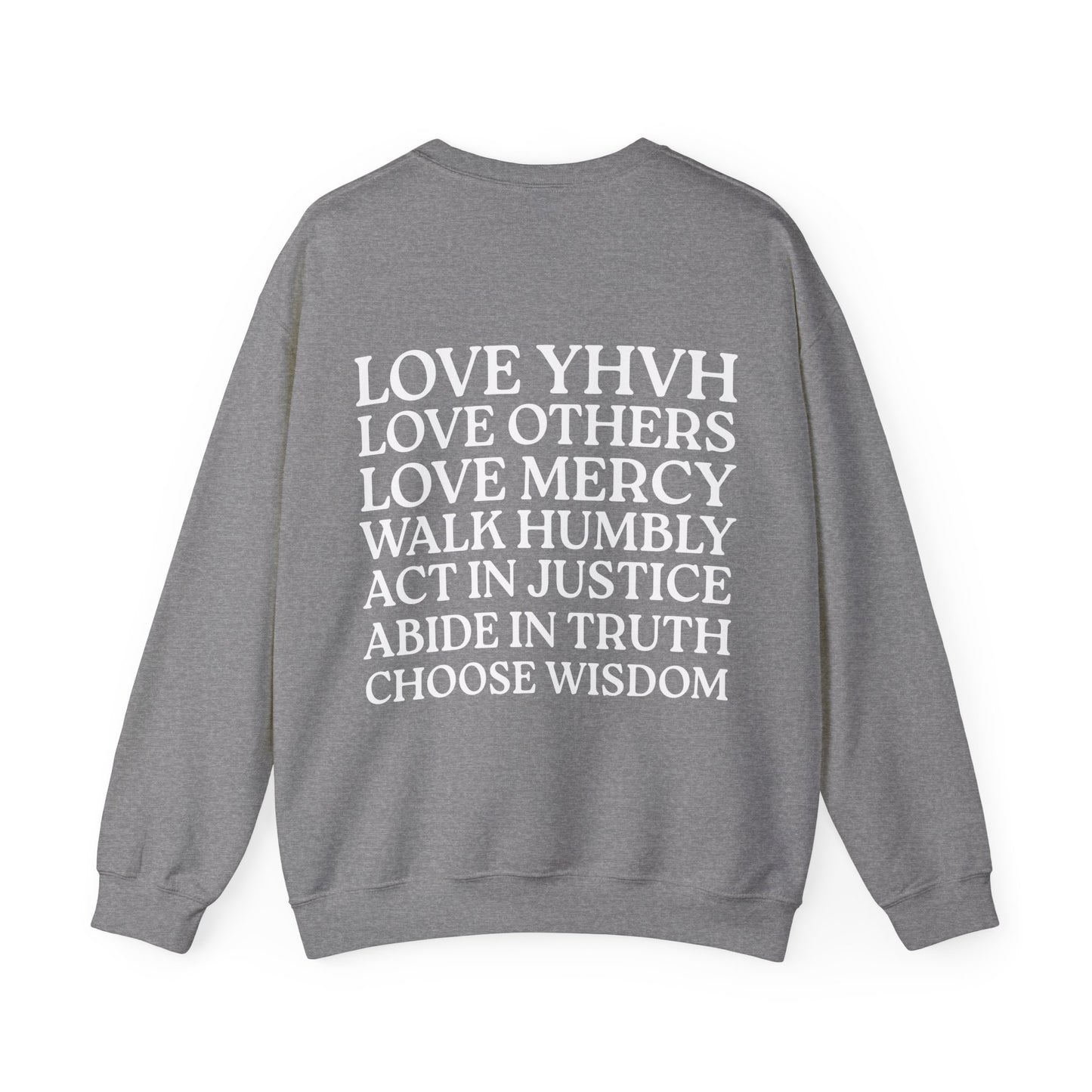 Love YHVH Crewneck — Graphite