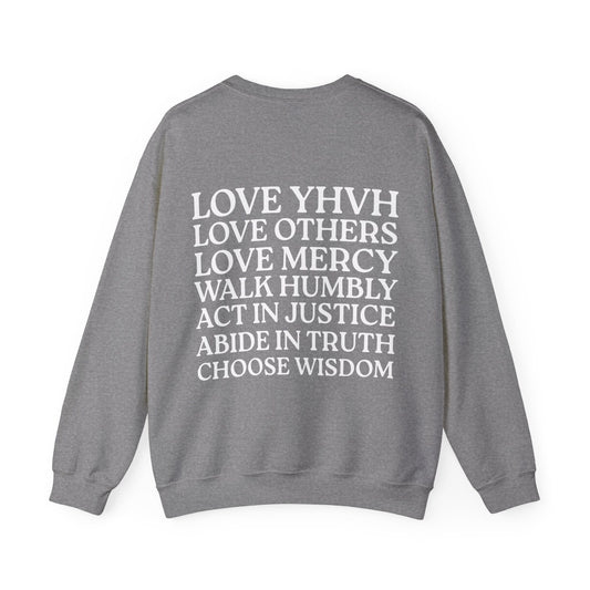 Love YHVH Crewneck — Graphite
