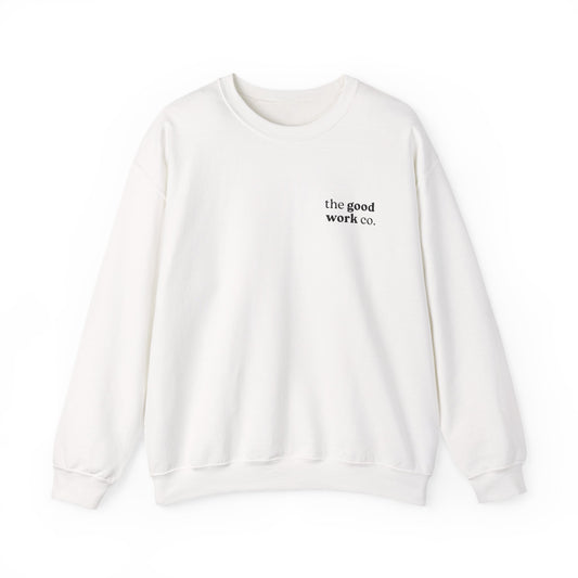 Love YHVH Adult Crewneck — White