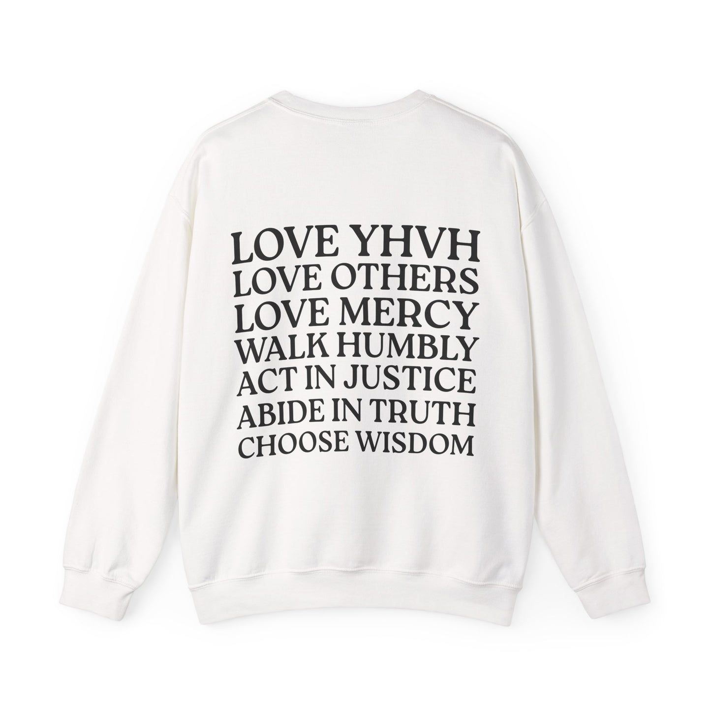 Love YHVH Crewneck Sweatshirt — White