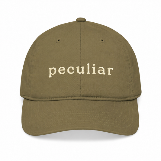 Organic Baseball Hat "peculiar"  — Green