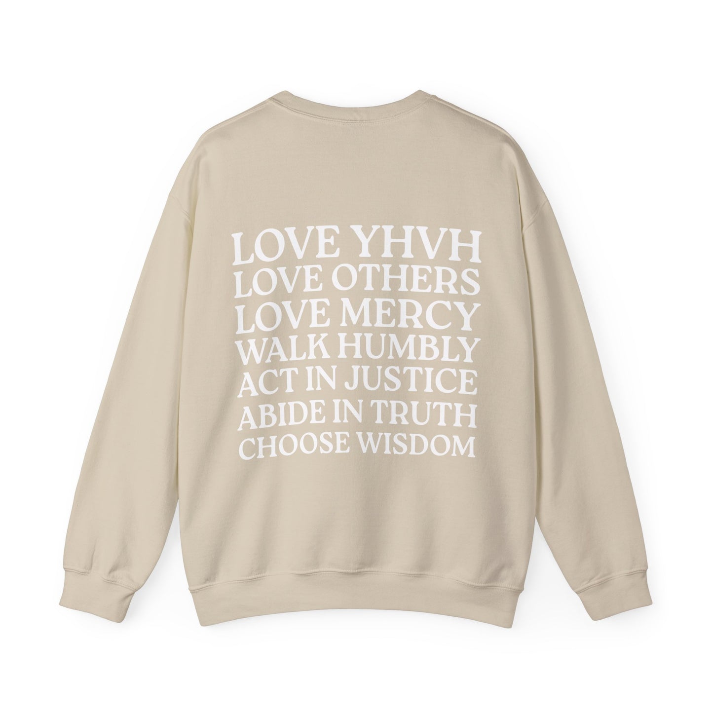 Love YHVH Crewneck Sweatshirt — White