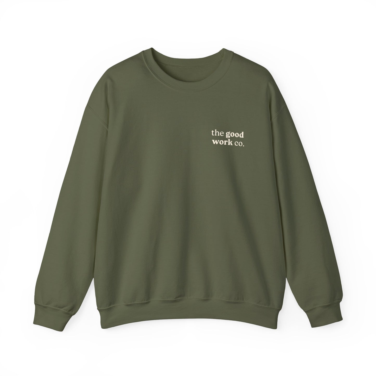 Love YHVH Crewneck — Green/Cream