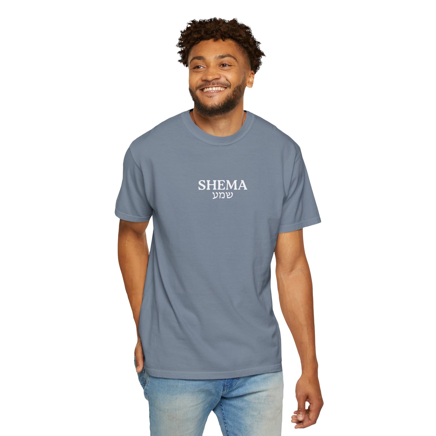 Shema Adult T-Shirt — Blue Jean