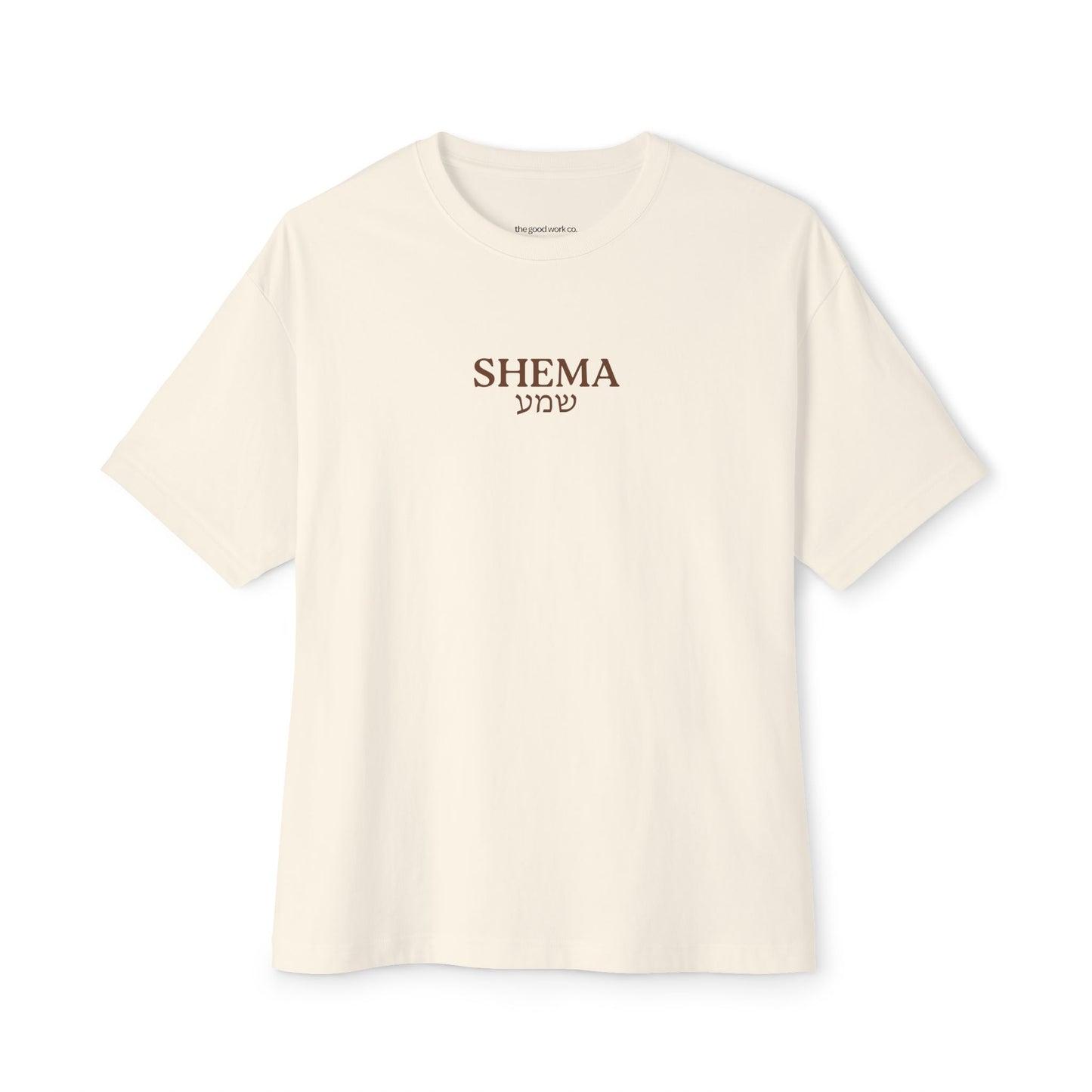 Shema Oversized Tee — Natural