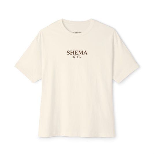 Shema Oversized Tee — Natural