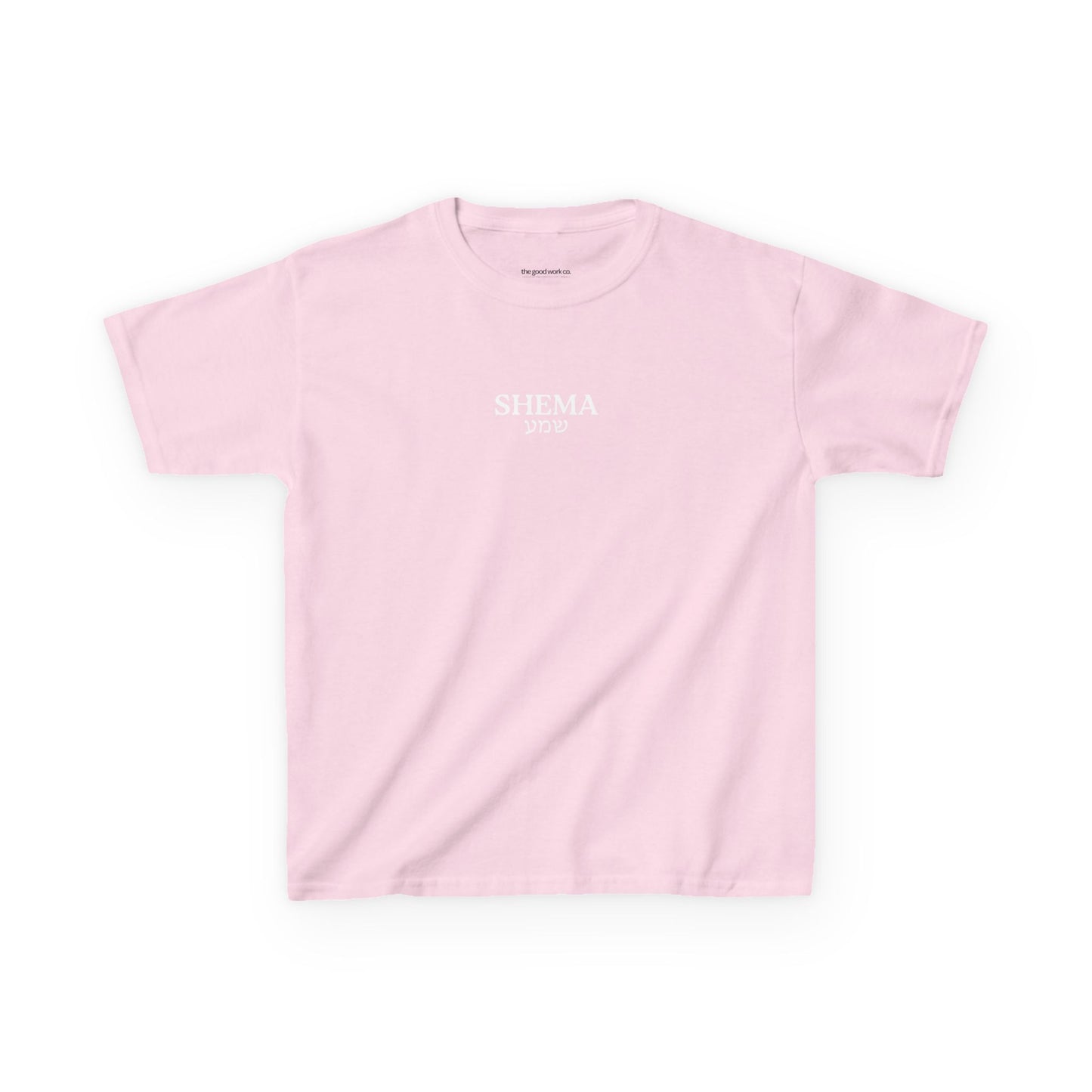 Kids Shema T-Shirt — Light Pink