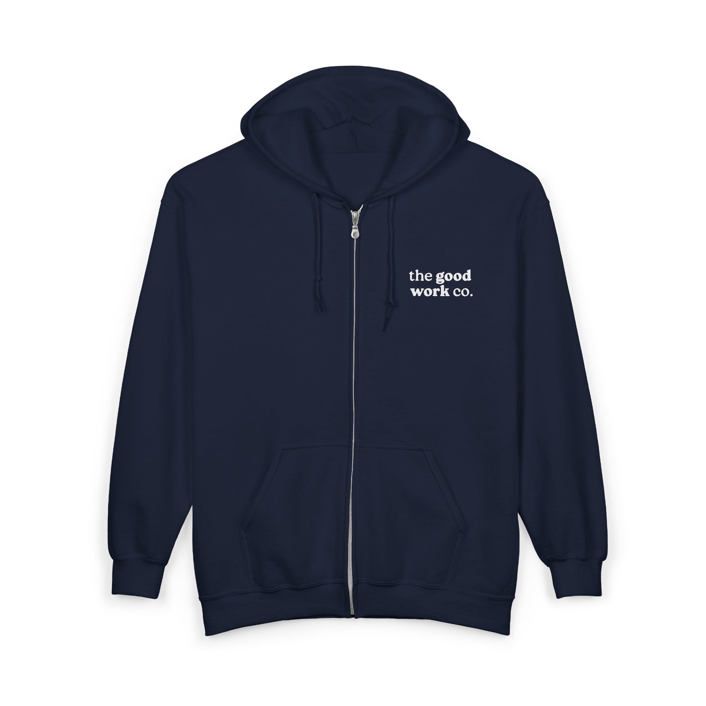 Love YHVH Full-Zip Hoodie — Navy