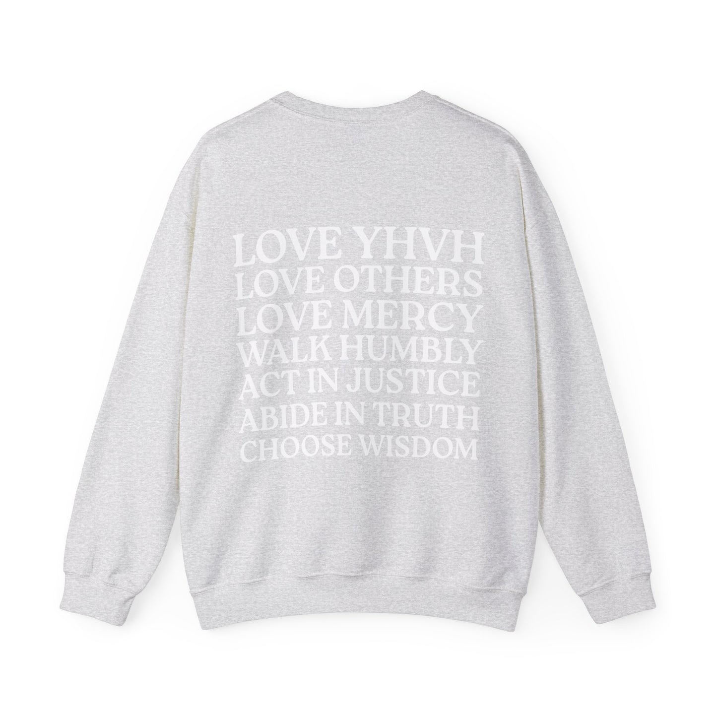 Love YHVH Crewneck Sweatshirt — White