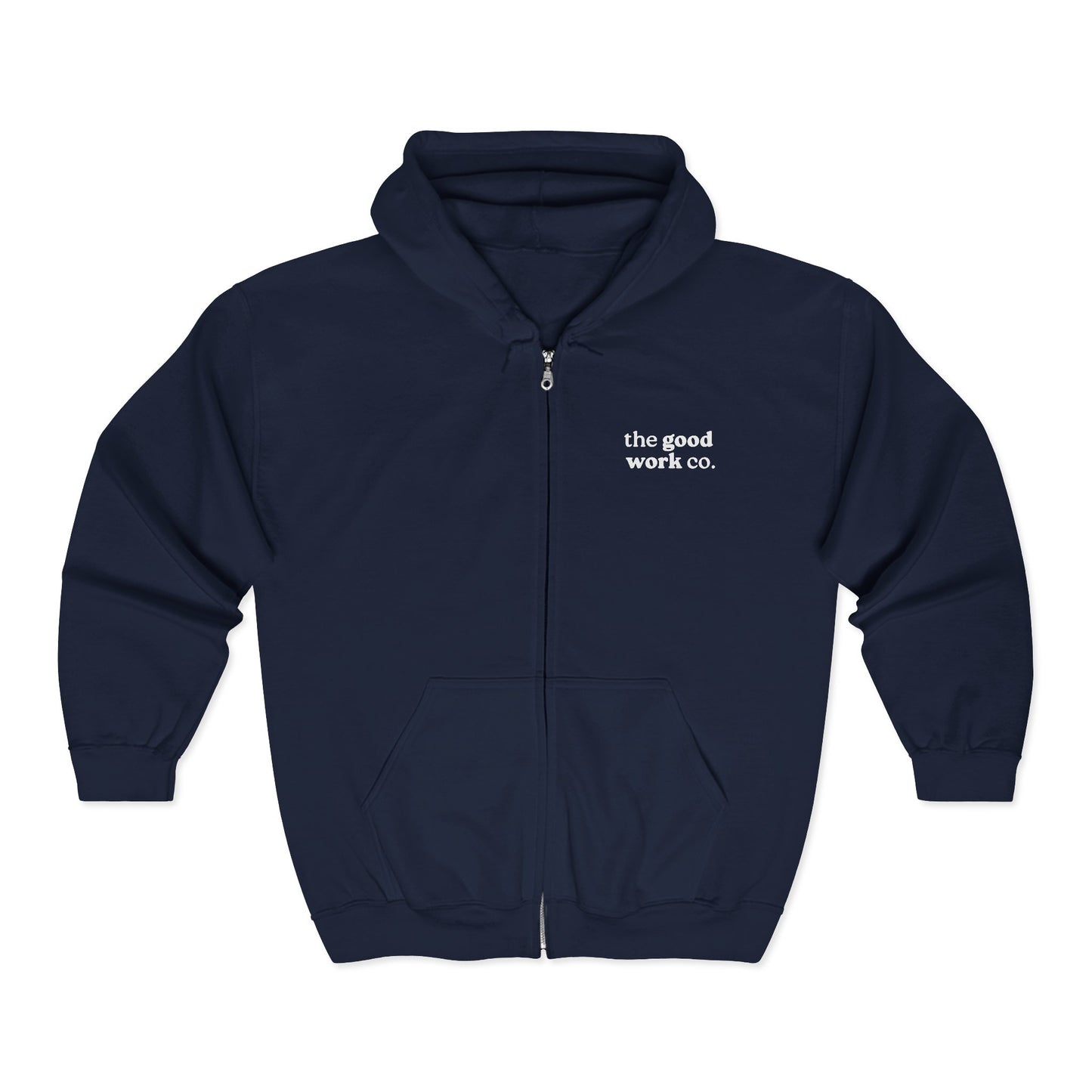 Love YHVH Full-Zip Hoodie — Navy