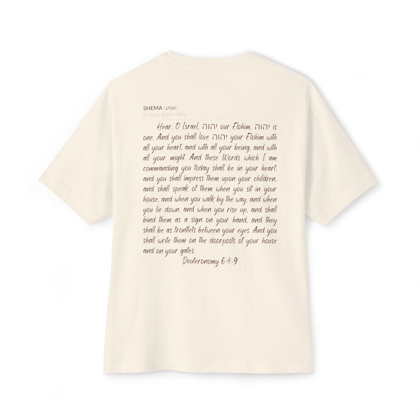 Shema Oversized Tee — Natural