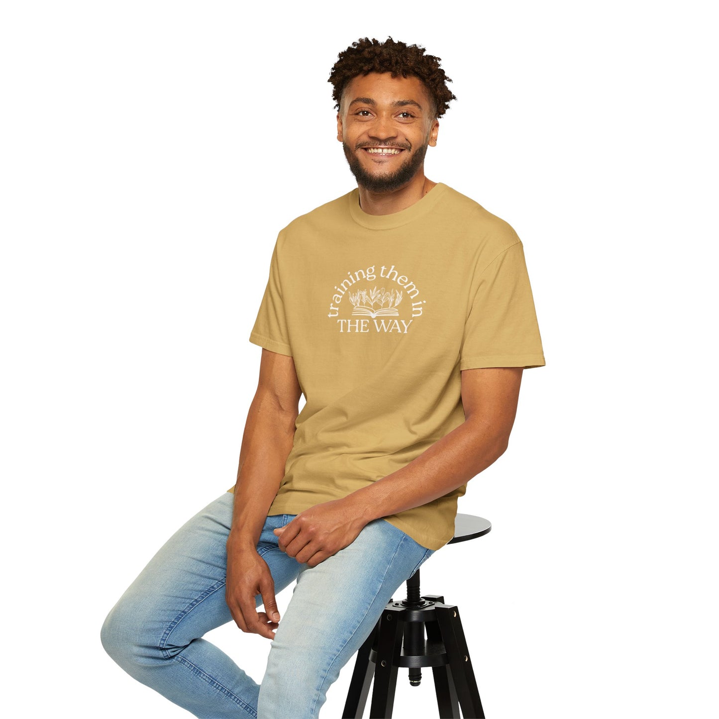 Trained Up Adult T-Shirt — Mustard